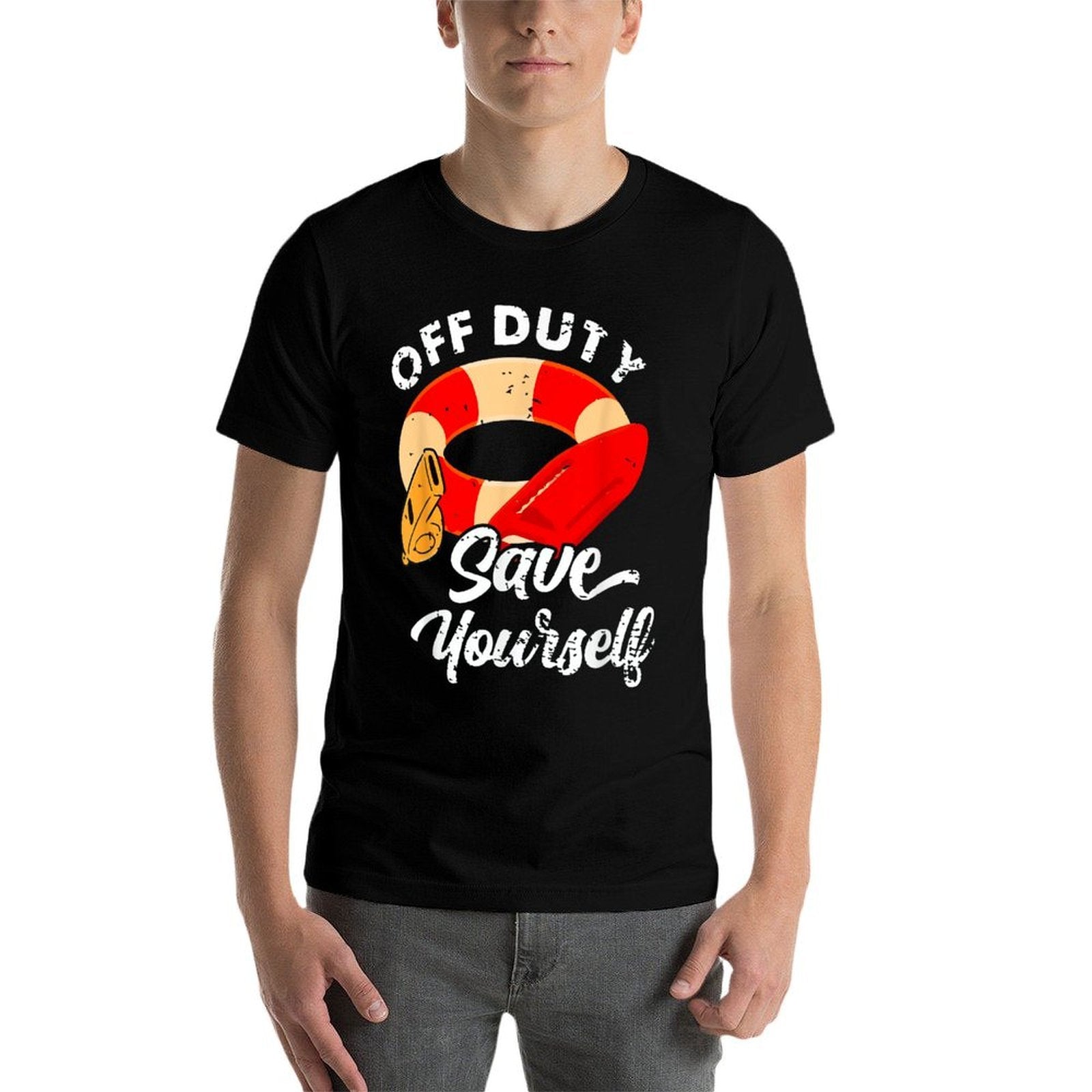 Lifeguards Off Duty Save Yourself  Relaxed-fit T-Shirt