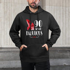 90th Birthday Im 90 And Fabulous Adjustable Hood Hoodie