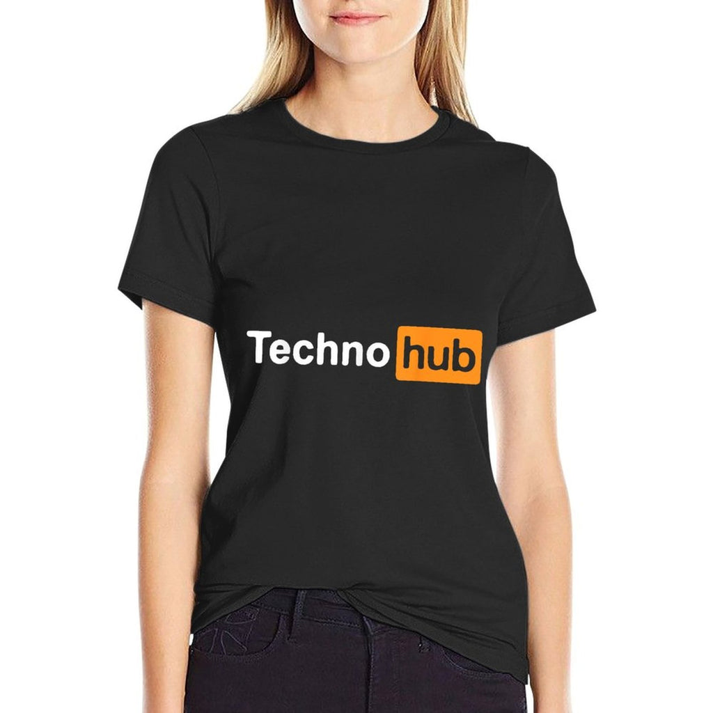 Techno Music Minimal Hard Clubbing Funny Festival Hub DJ  Odor-resistant T-Shirt