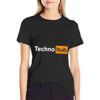 Techno Music Minimal Hard Clubbing Funny Festival Hub DJ  Odor-resistant T-Shirt
