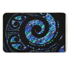 New Zealand Māori Paua Tattoo Koru Design  Versatile Bath Mat
