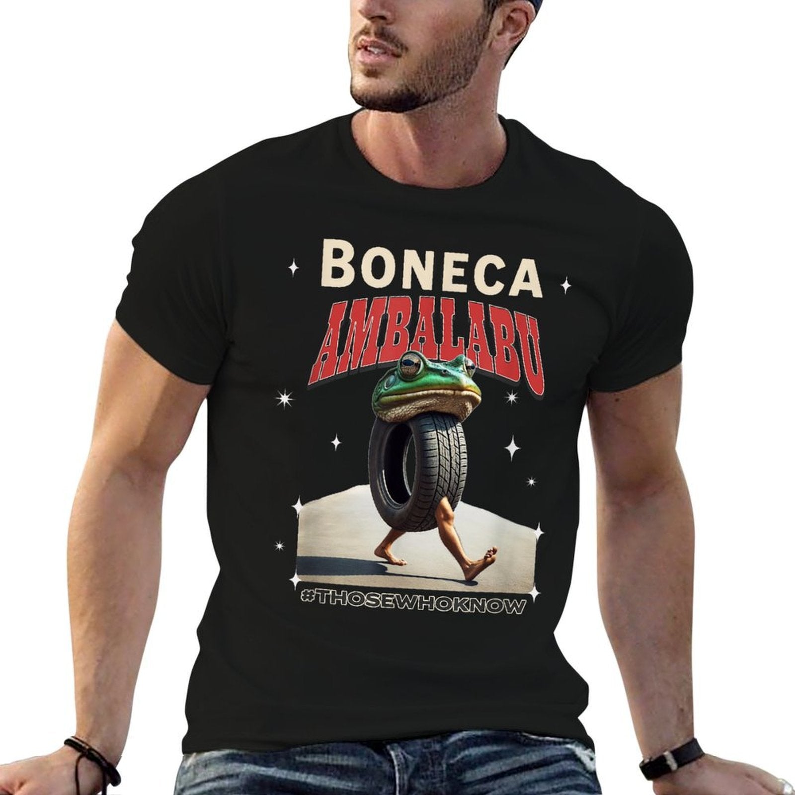 Boneca Ambalabu Italian Brainrot Meme Frog with Feet Bootleg  Fade-proof Color T-Shirt