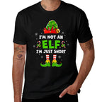 Im Not An Elf Just Short Funny Christmas Xmas Men Women Kids  Graphic-printed T-Shirt