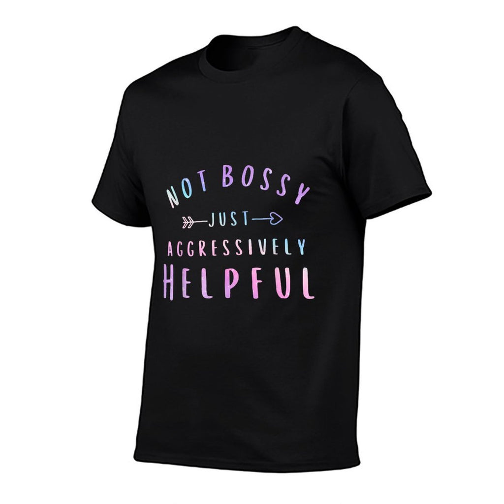 Not Bossy Just Aggressively Helpful Retro Funny Mom  Trendy Pattern T-Shirt