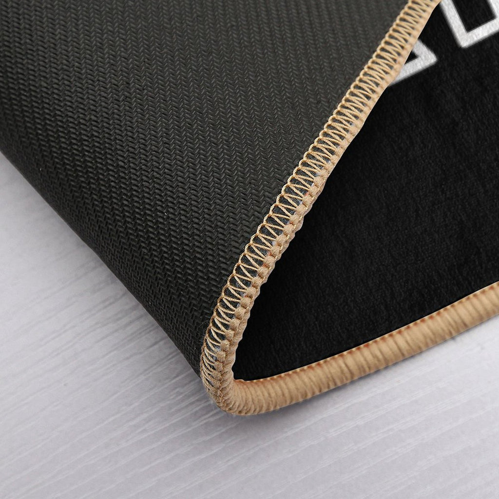 Captain Lance White Typography - Legends of Tomorrow  Repositionable Bath Mat