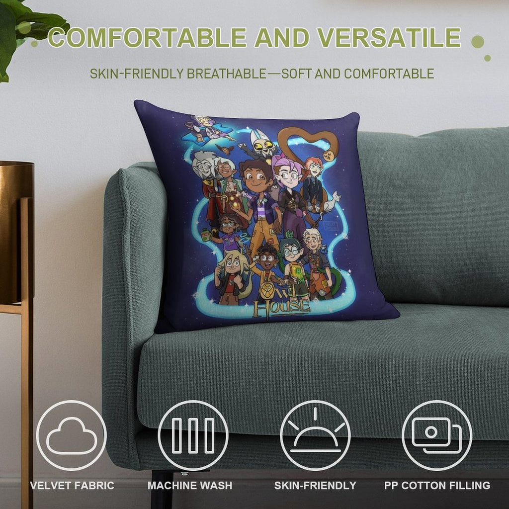 The Owl House Finale Soft Decorative Cover Throw Pillow