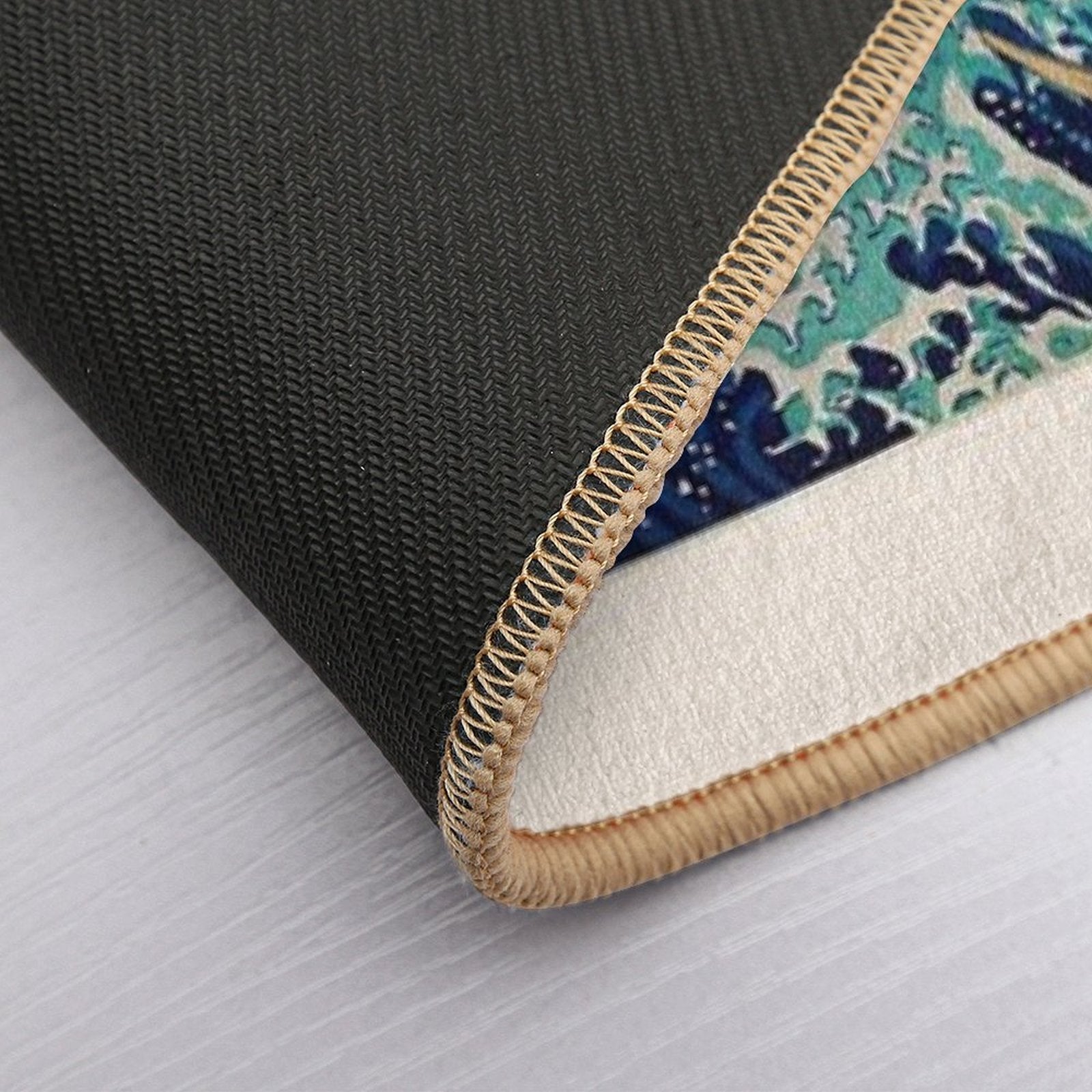 The Great Wave of Kanagawa. Japanese Finest Art by Katsushika Hokusai. Oriental Art Lovers Gift.  Versatile Bath Mat