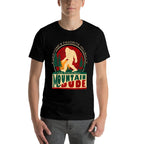 Mountaineering Gifts by PLOLDS Funny Sasquatch, Womens Unisex Adults, Black,, Regular Fit, Small  Relaxed-fit T-Shirt