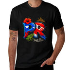 Puerto Rico PR Hibiscus Coqui Frog Rican Heritage Culture  Vintage-inspired T-Shirt
