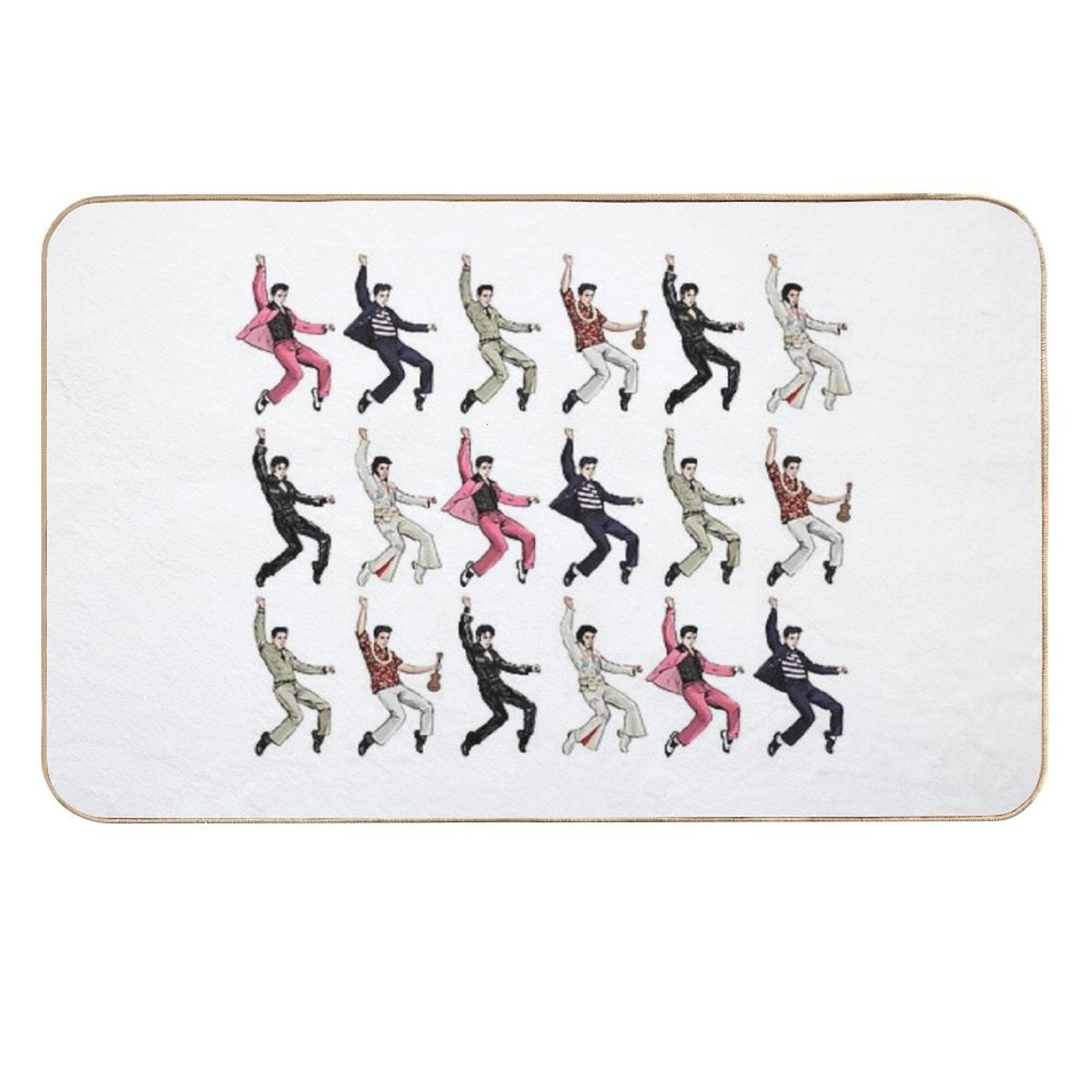 EP Jailhouse Rock Pattern  Toxin-Free Bath Mat