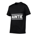 Auntie Hosting Race Car Pit Crew Checkered Birthday Party  Lightweight T-Shirt