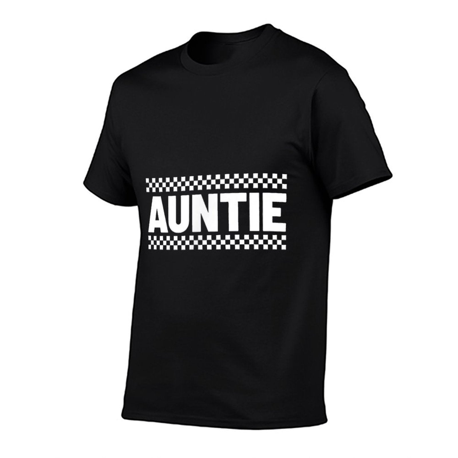 Auntie Hosting Race Car Pit Crew Checkered Birthday Party  Lightweight T-Shirt