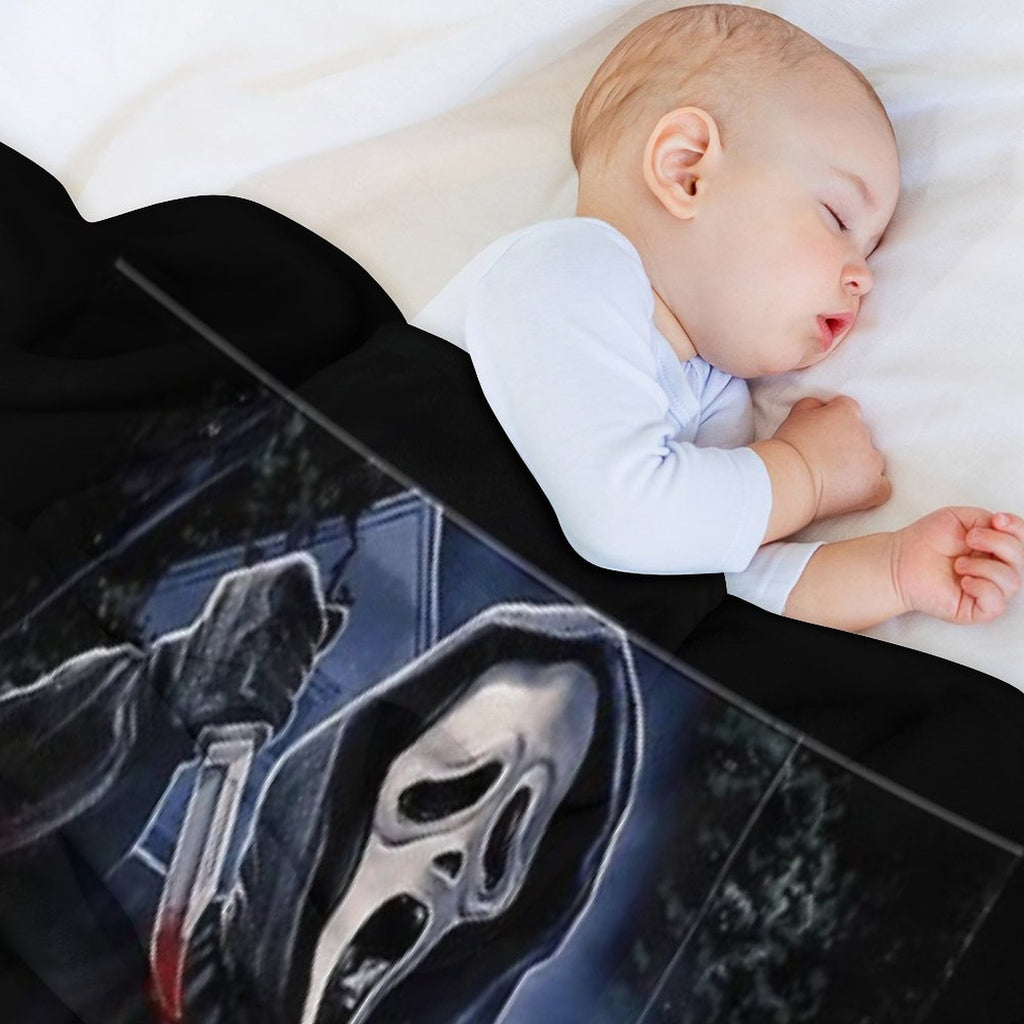 Scream Horror Movie Artwork Poster Premium Throw Blanket
