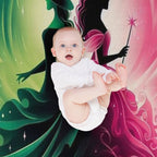 Elphaba & Glinda Wicked The Musical Defying Gravity Wrinkle-free Throw Blanket