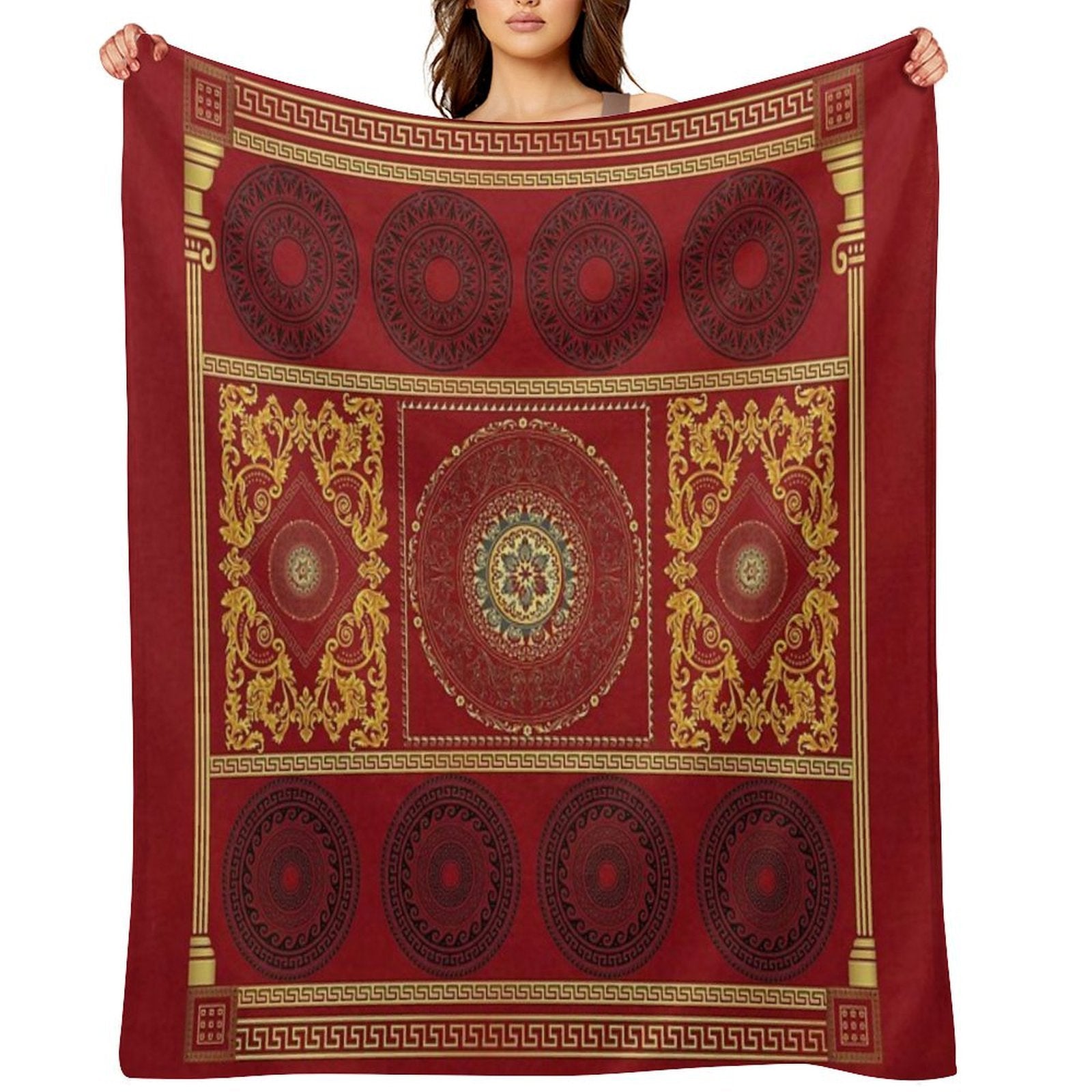 RomanGreek Design Travel-friendly Throw Blanket
