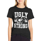 Strongman Training Equipment Ugly But Strong Men Bodybuilder  Rolled Sleeves T-Shirt