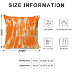 Orange Paint Brush Soft High-Density Material Throw Pillow
