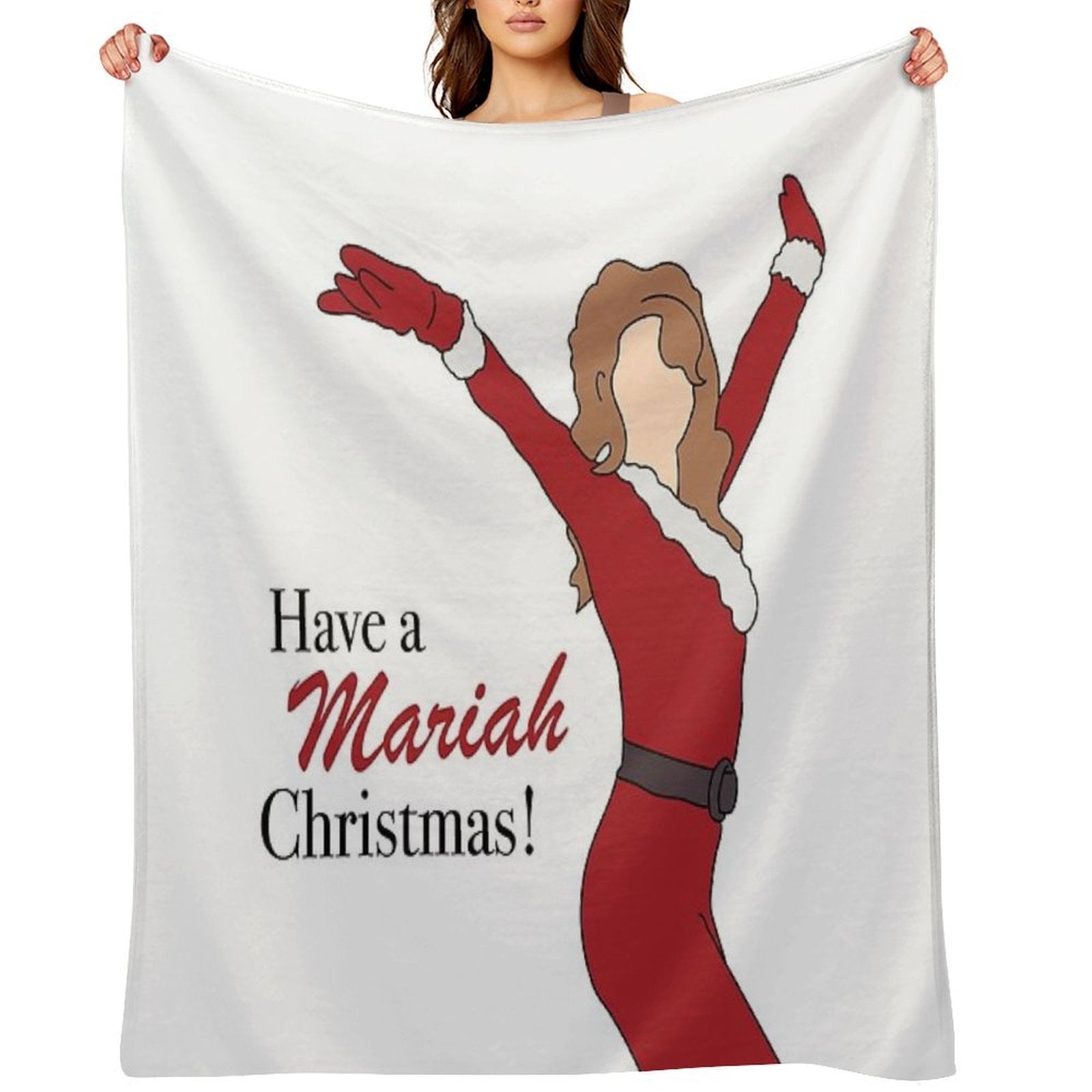 Have A Mariah Christmas ! Quick-dry Throw Blanket