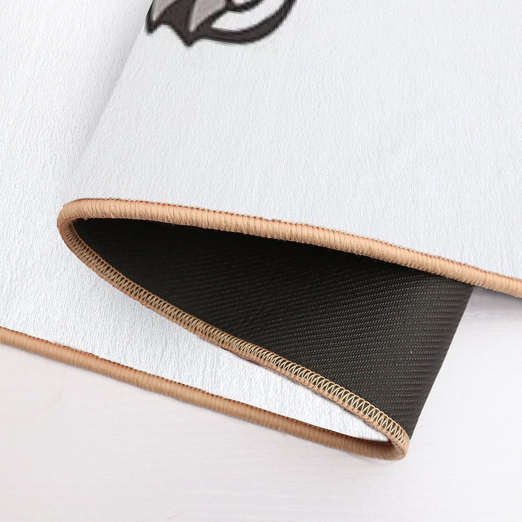 VELOCIRAPTOR DRIBBLING A BASKETBALL  Long-Lasting Bath Mat