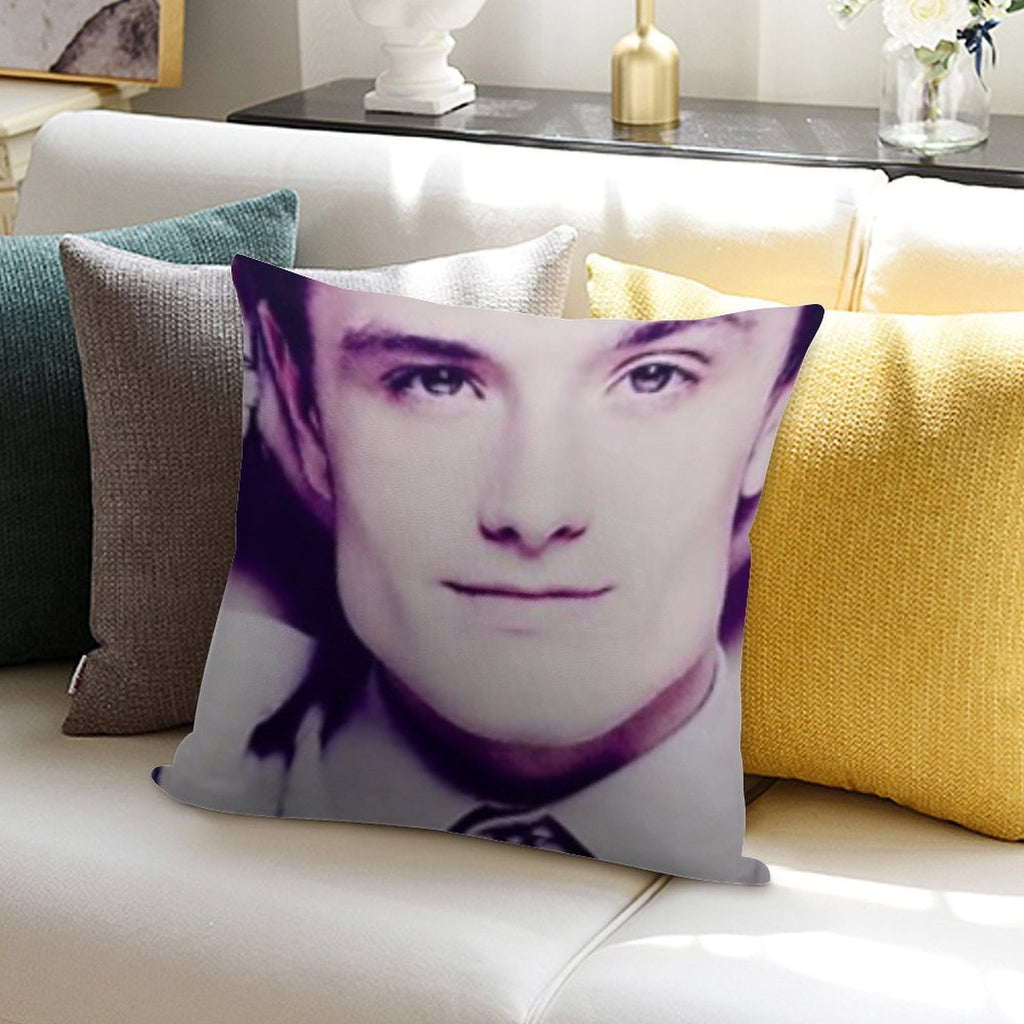 Josh Hutcherson Whistle Soft Shrink-Resistant Throw Pillow