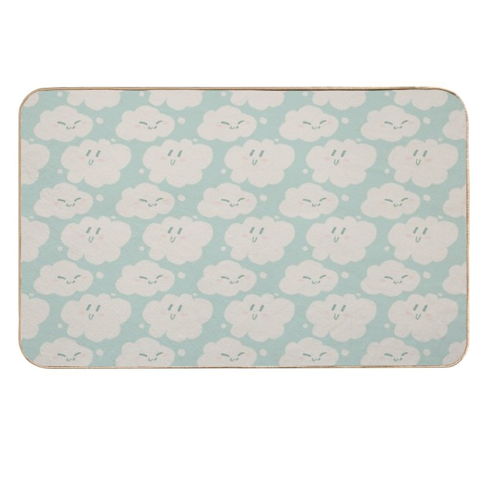 Happy Clouds  Repositionable Bath Mat