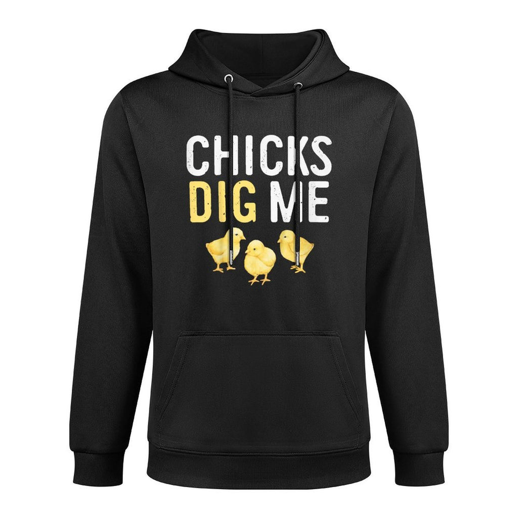 Kids Easter Chicks Dig Me Watercolor Shrink-Resistant Hoodie