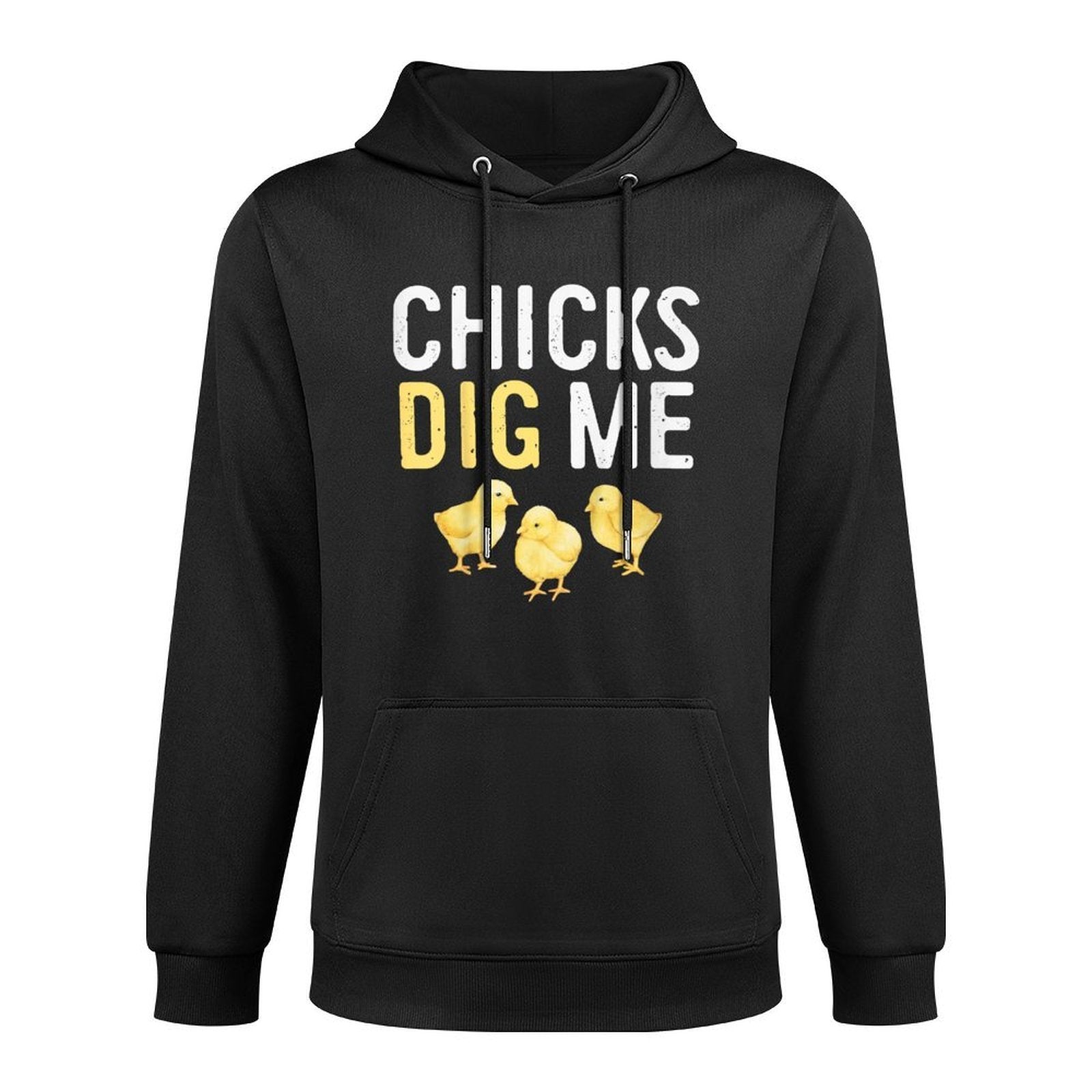 Kids Easter Chicks Dig Me Watercolor Shrink-Resistant Hoodie