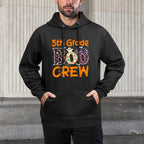 5th Grade Boo Crew Teacher Funny Fifth Grade Halloween Medium-Weight Fabric Hoodie