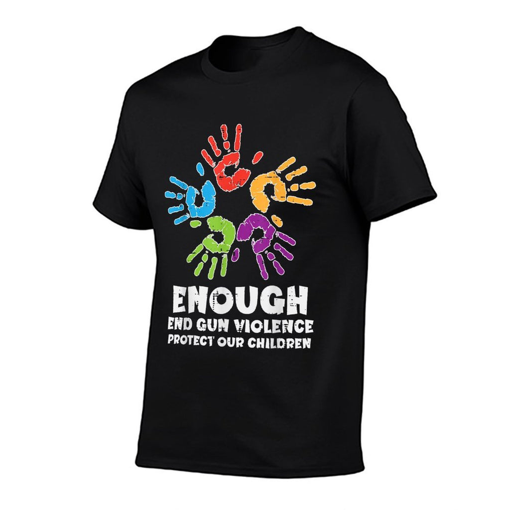 Enough End Gun Violence Protect Orange Mom Dad Parents  Summer-ready Fabric T-Shirt