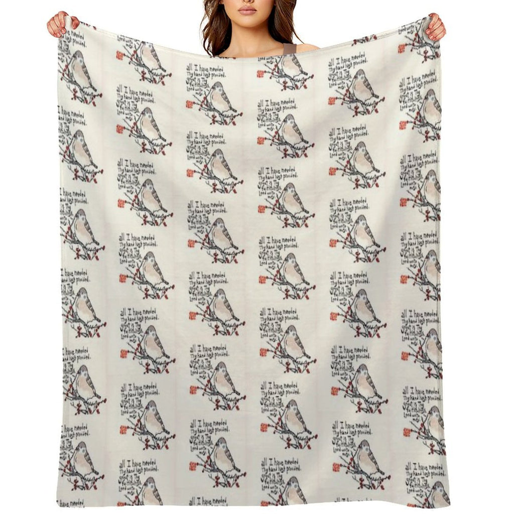 Great Is Thy Faithfulness Sustainable Throw Blanket