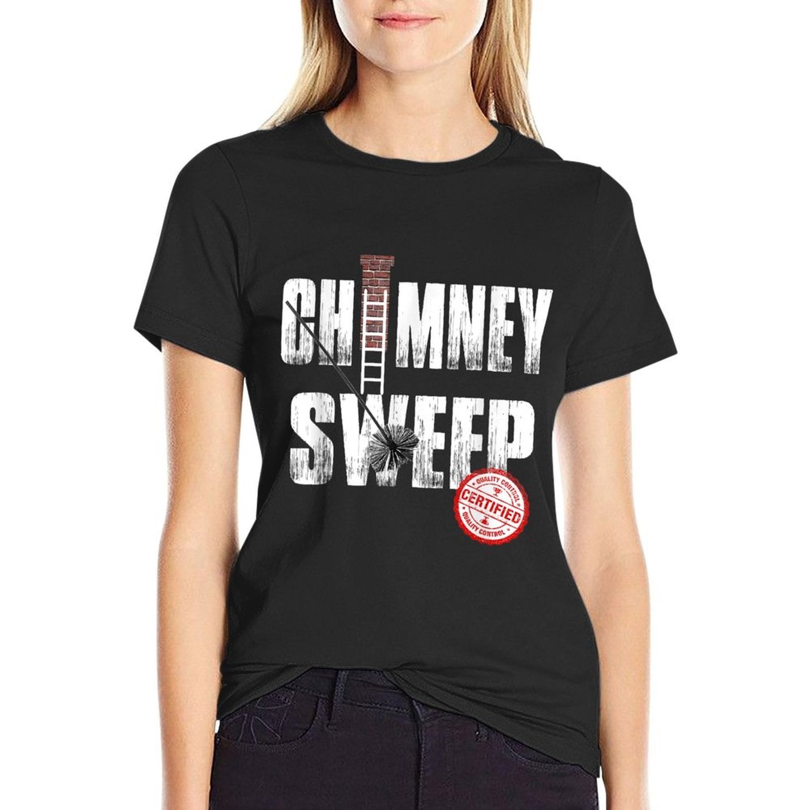 Chimney Sweep Funny Chimney Cleaner, Gift Idea  Summer-ready Fabric T-Shirt