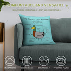 Ducko Originals #OG08 Totally Legit Anatomy of The Duck Soft Home Decor Throw Pillow