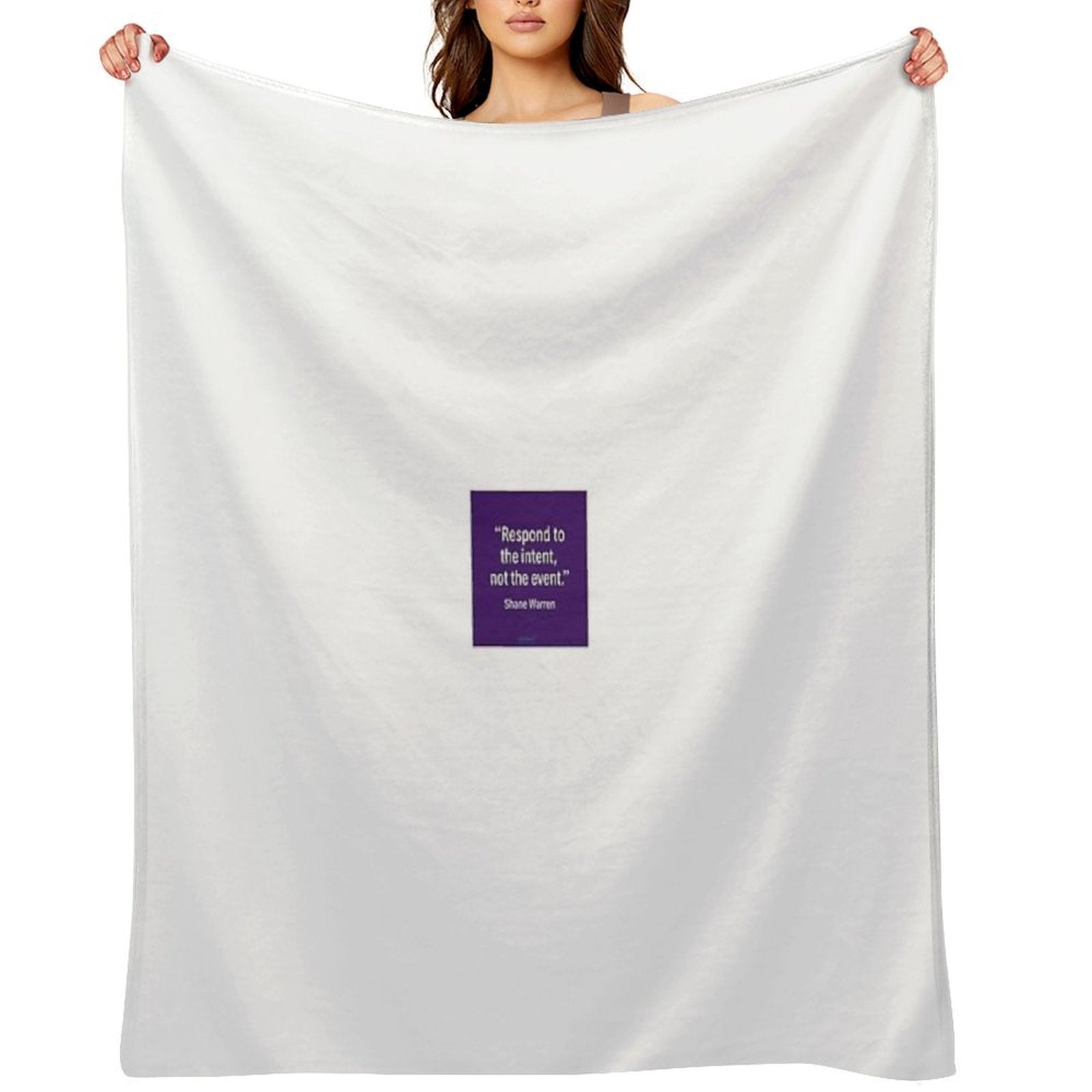 Respond to The Intent (purple) Easy Care Throw Blanket