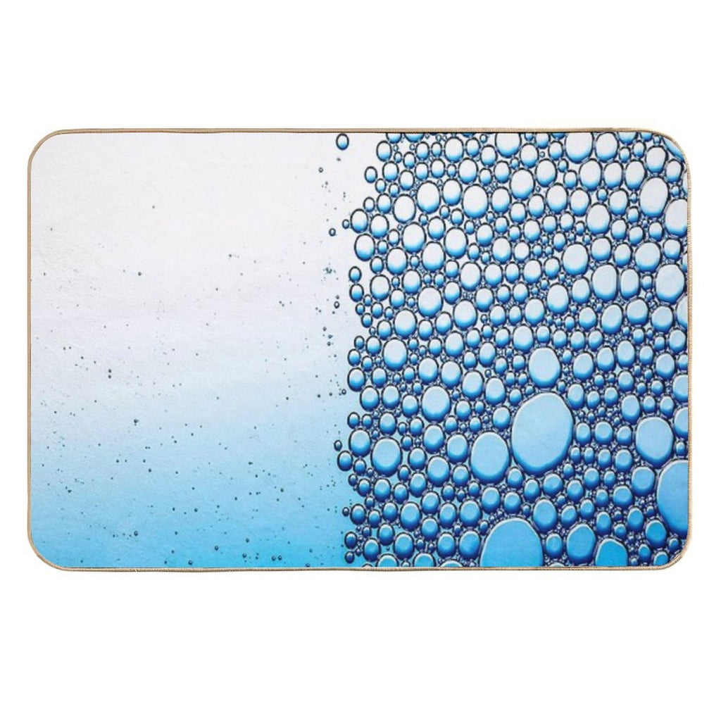 Fwc 1503 Bubble Blue Water  Easy Maintenance Bath Mat