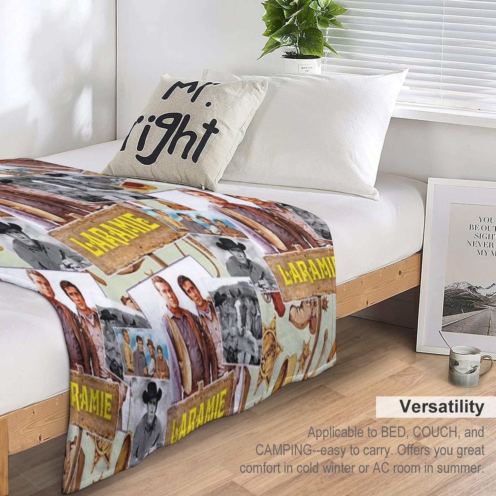 Laramie, Western Series 60s Machine-washable Throw Blanket