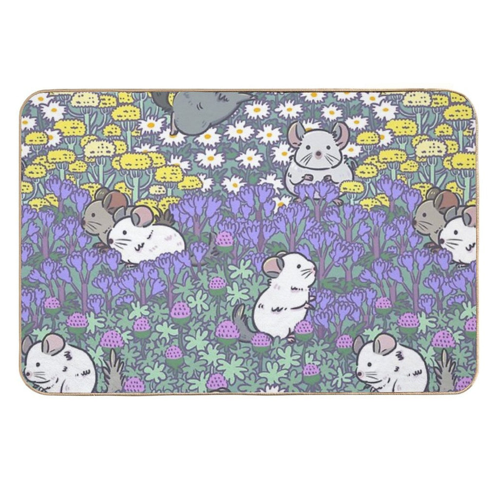 Chinchilla Meadows  Easy To Clean Bath Mat