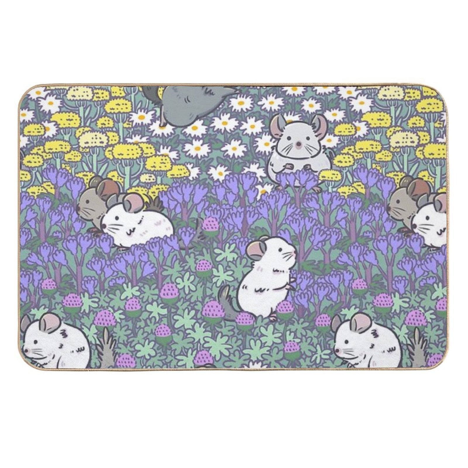 Chinchilla Meadows  Easy To Clean Bath Mat