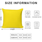 VERY VIVID YELLOW - THE VERY VIVID RANGE- 100 SHADES OF YELLOW ON OZCUSHIONS Soft Style Accent Throw Pillow