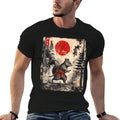 Samurai Squirrel Japanese Vintage Funny Gifts Graphic Art  Rolled Sleeves T-Shirt