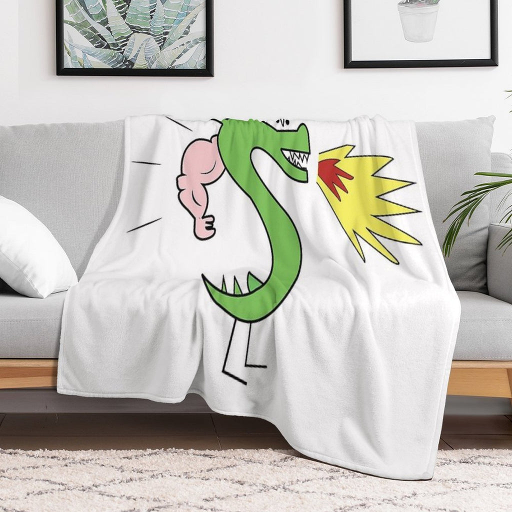 Trogdor Cute Dragon Homestar Runner Versatility Throw Blanket