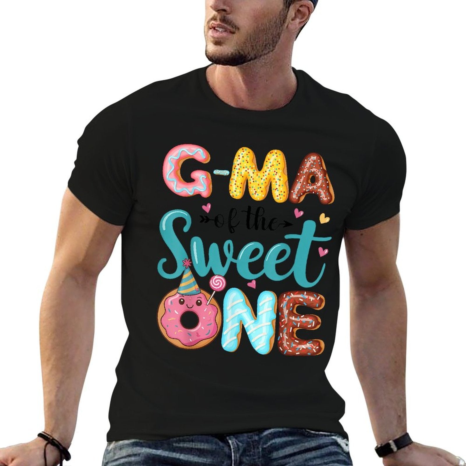 G-Ma Of The Sweet One 1st Birthday Girl Donut Party  Affordable Price T-Shirt