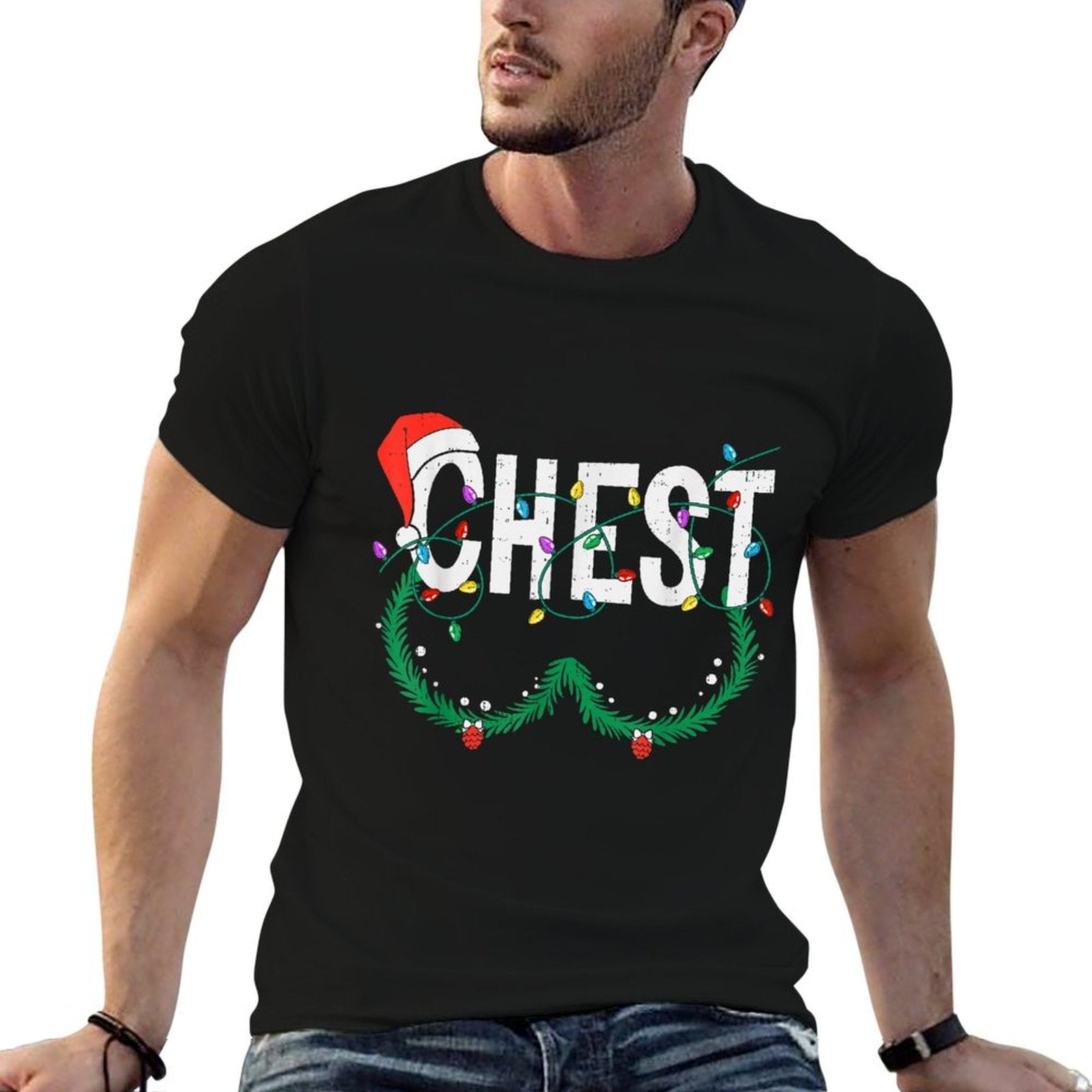 Chest Nuts Christmas Funny Matching Couple Chestnuts Xmas  Moisture-wicking T-Shirt