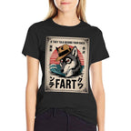 If They Talk Behind Back Fart Sigma Wolf Japanese Meme  Lightweight T-Shirt