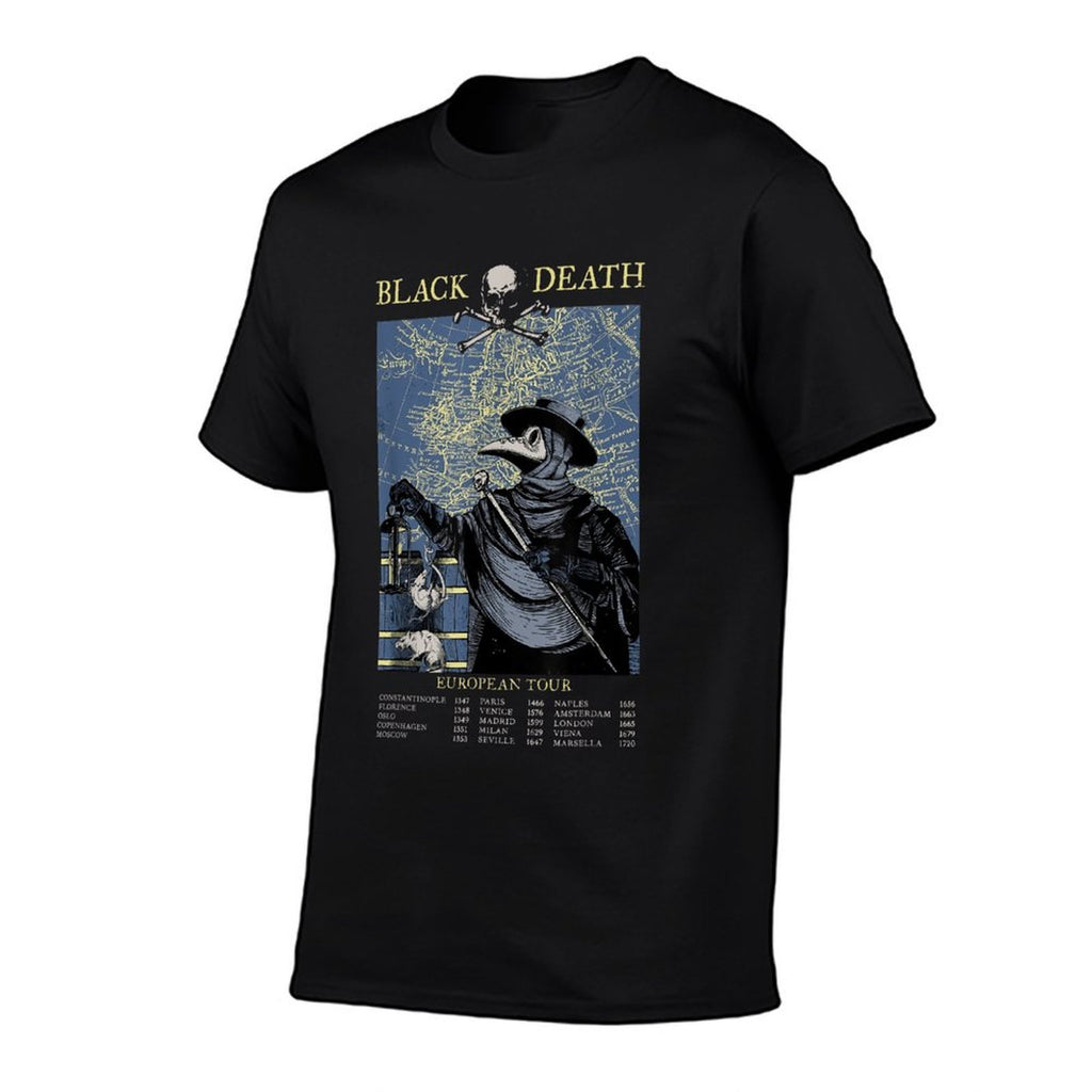 Plague Mask Doctor Plague Black Death European Tour  High-quality Stitching T-Shirt