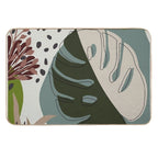 Summer Paradise Tropical Leavels  Long-Lasting Bath Mat