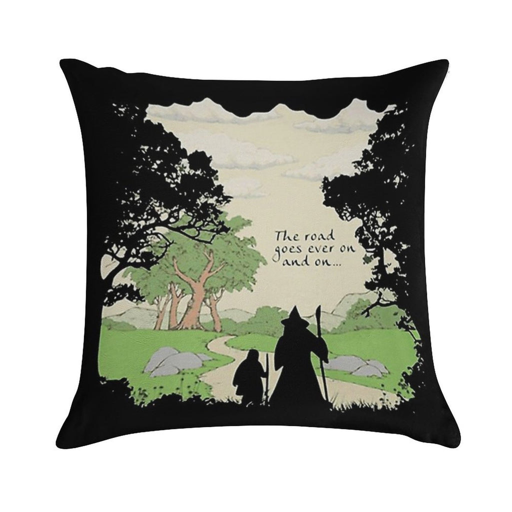 The Road Goes Soft Skin-Friendly Throw Pillow