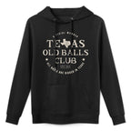 Mens Funny Texas State Texan 50th Birthday 1971 Old Balls Club Colorfast Hoodie