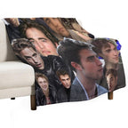 HIGH QUALITY Robert Pattinson Photo Collage Plush Throw Blanket