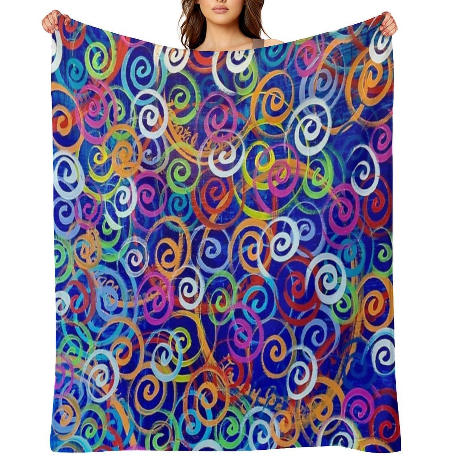 Swirl 5 Bayer Multi-functional Throw Blanket