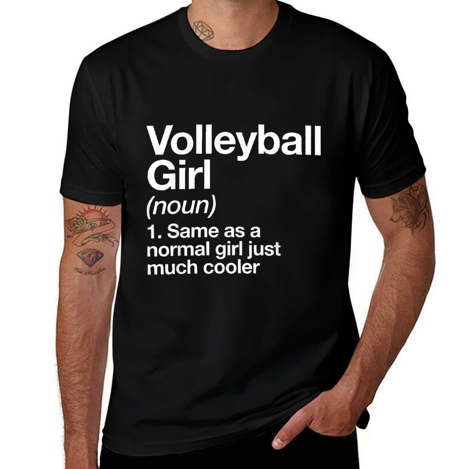 Volleyball Girl Definition Funny  Sassy Sports  High-quality Stitching T-Shirt
